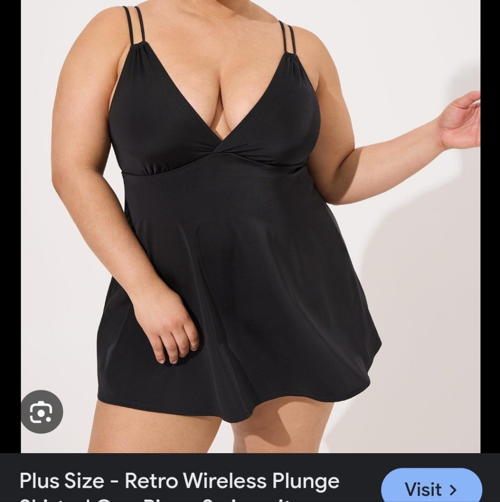 Torrid retro plunge swimsuit